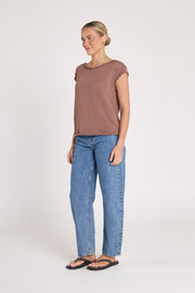 Indi Knitted Top - Cocoa