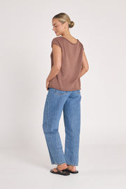 Indi Knitted Top - Cocoa