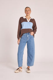PRE-ORDER Lola Cropped Barrel Jean - Deep Blue