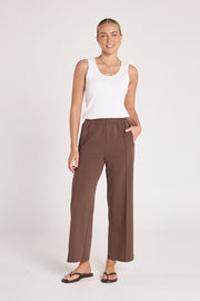 Noah Cropped Pant - Chocolate