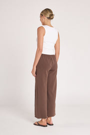 Noah Cropped Pant - Chocolate