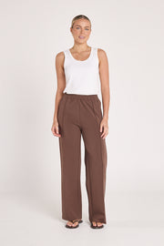 Noah Wide Pant - Chocolate