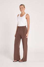 Noah Wide Pant - Chocolate