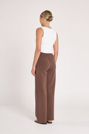Noah Wide Pant - Chocolate