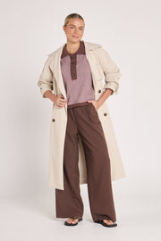 Theo Longline Trench - Stone
