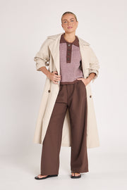 Theo Longline Trench - Stone
