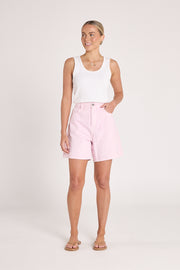 Grace Denim Short - Pink