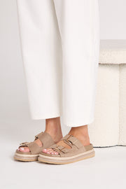 Alder Slide - Fawn Suede