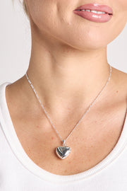 Remi Small Heart Necklace - Silver