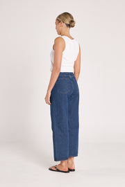 Cassie Cropped Leg Jean - Indigo Blue