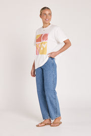 Soleil Graphic Tee - White