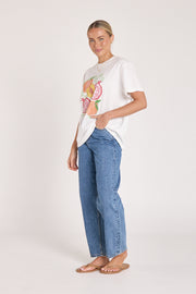 Pomegranate Graphic Tee - White