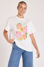 Pomegranate Graphic Tee - White