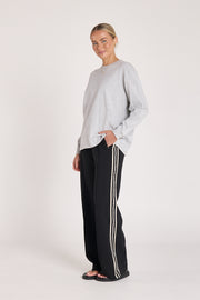 Carter Long Sleeve Tee - Grey Marle