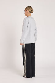 Carter Long Sleeve Tee - Grey Marle