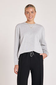 Carter Long Sleeve Tee - Grey Marle