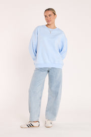 Core Logo Crew - Powder Blue