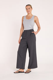 Carmen Cropped Pant - Charcoal