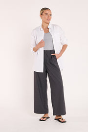 Carmen Cropped Pant - Charcoal