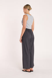 Carmen Cropped Pant - Charcoal