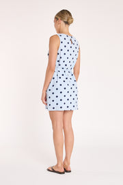 PRE-ORDER Lucy Dress - Navy Spot