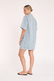 Grace Denim Dress - Capri Blue