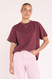 Carter Tee - Plum