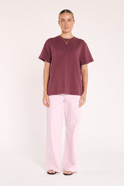 Carter Tee - Plum