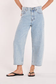 PRE-ORDER Lola Cropped Barrel Jean - Summer Blue