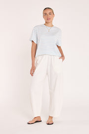 PRE-ORDER Eleanor Barrel Pant - White