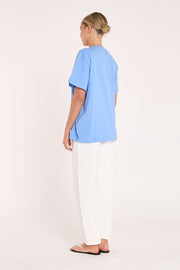 Carter Tee - Cornflower Blue