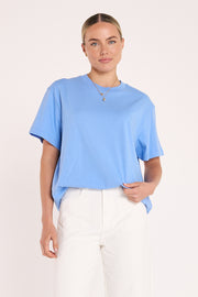 Carter Tee - Cornflower Blue