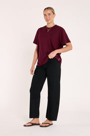 Carter Tee - Burgundy