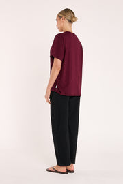 Carter Tee - Burgundy