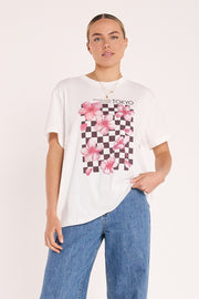 Blossom Graphic Tee - White