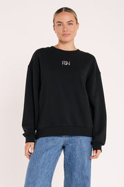 Signature Logo Crew - Black