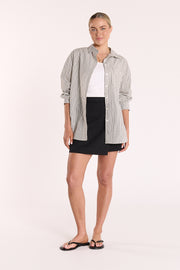 Emily Shirt - Coal Stripe