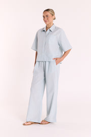Georgia Pant - Airy Blue Pinstripe