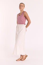 Harper Skirt - Pink Spot