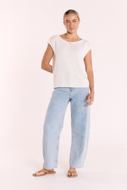 Indi Knitted Top - White