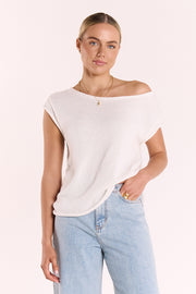 Indi Knitted Top - White
