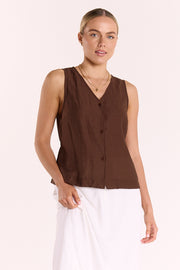 Eliza Top - Chocolate