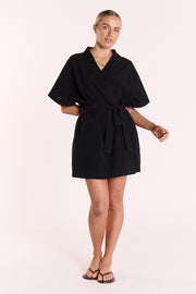 Pippa Wrap Dress - Black