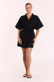 Pippa Wrap Dress - Black