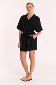 Pippa Wrap Dress - Black