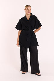 Pippa Wrap Dress - Black