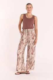 Elisha Pant - Chocolate Snakeskin