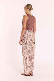 Elisha Pant - Chocolate Snakeskin