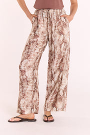 Elisha Pant - Chocolate Snakeskin