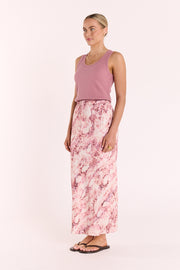 Elisha Skirt - Pink Snakeskin